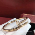 pulseiras de diamante de ouro rosa com platina